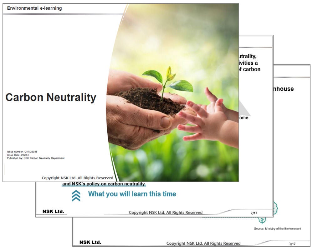 Excerpt from “Carbon Neutrality” e-learning program