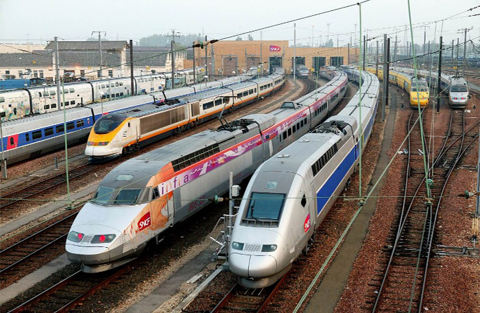 SNCFのTGV (SNCF提供)