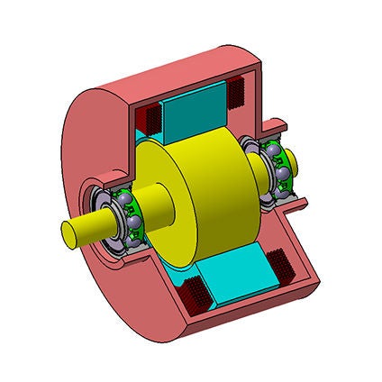 Two bearings in each fan motor
