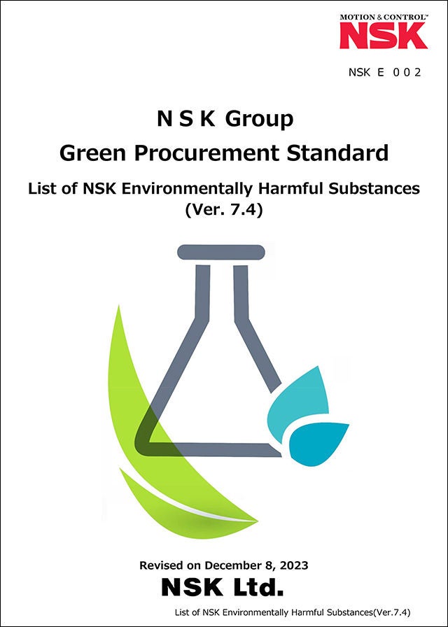 NSK List of Environmentally Harmful Substances
