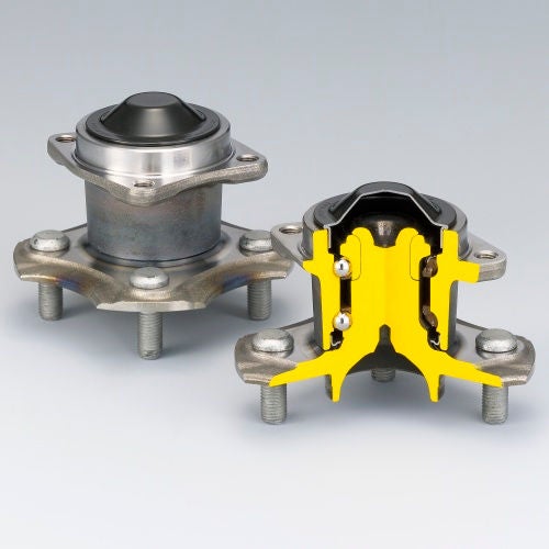 Double-Row Angular Contact Ball Bearings with Inner and Outer Mounting Flange (HUBIII for Non-Driven Wheels)