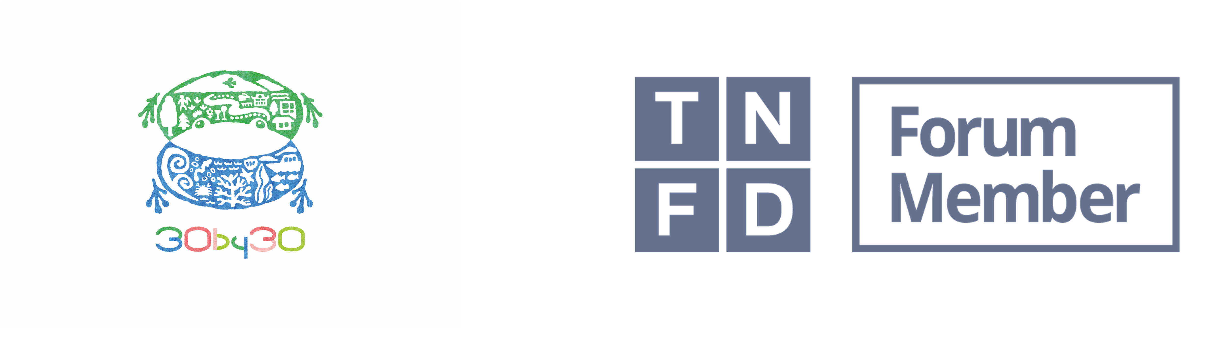 30by30 logo TNFD Forum logo