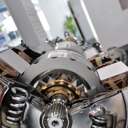 Automotive, hybrid vehicles, transmission, cut Hybrid Vehicles (HEV)