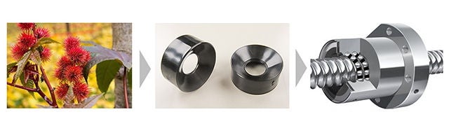 Ball Screw, bioplastic for the NSK S1 retaining piece The use of bioplastic for the new NSK S1 retaining piece reduces carbon footprint by 90% over its lifecycle