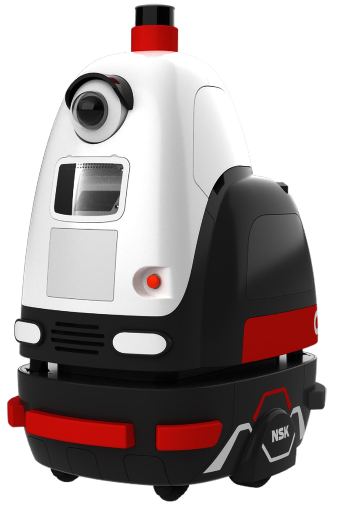 リンク式サスペンション搭載ロボット（屋外警備ロボット）：　展示会初出展