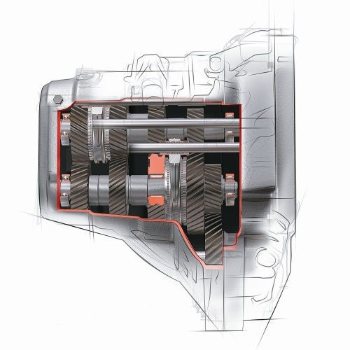 Automotive, manual transmission, drawing