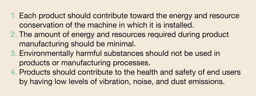 Basic Policy for the Development of Environmentally Friendly Products