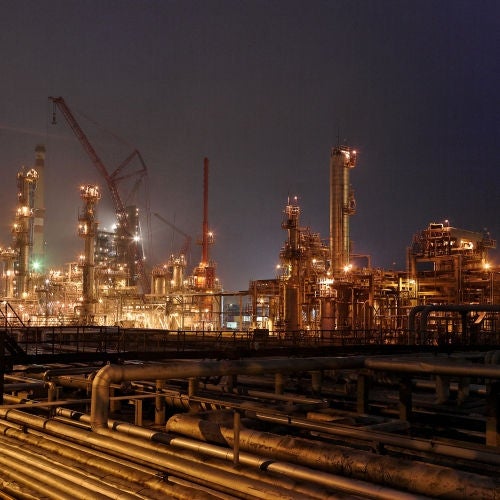 Landscape of industrial area