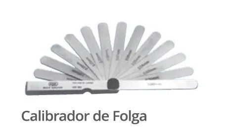 Um medidor de folga aberto.