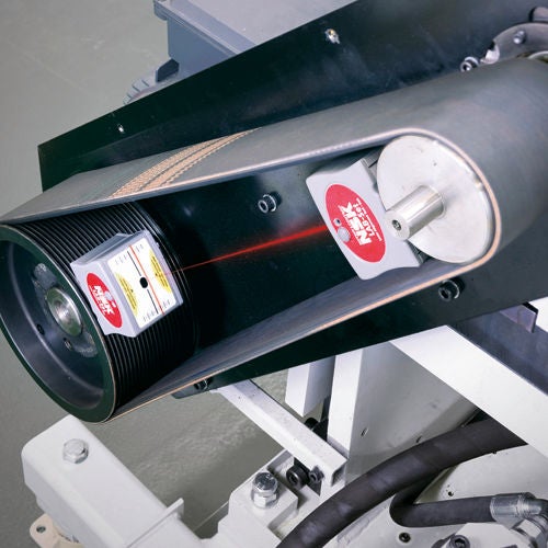 Tools, LAB The NSK LAB-Set laser alignment tool for belts contains two line laser transmitters for enhanced accuracy