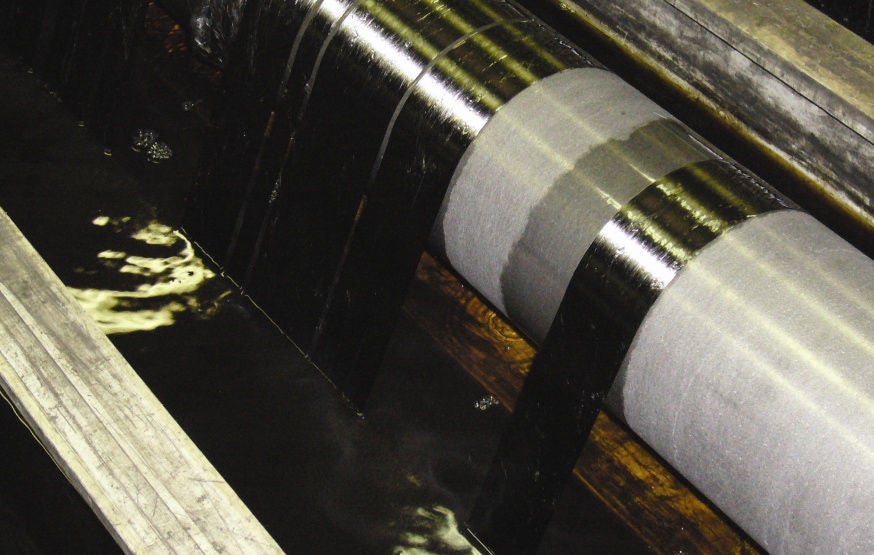 Automotive production, rollers in surface treatment process Automotive production, rollers in surface treatment process