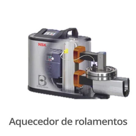 Um dispositivo portátil de aquecimento de rolamentos fabricado pela NSK.