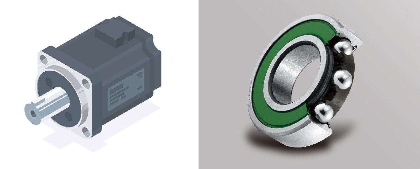 Servomotors NSK’s new bearing for servomotors offers twice the low-particle-emission performance of conventional products