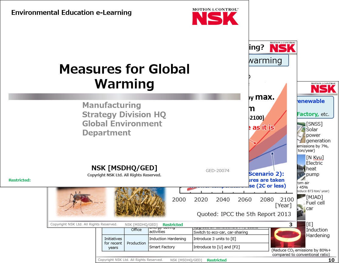 Excerpt from the “Measures for Global Warming” e-learning program