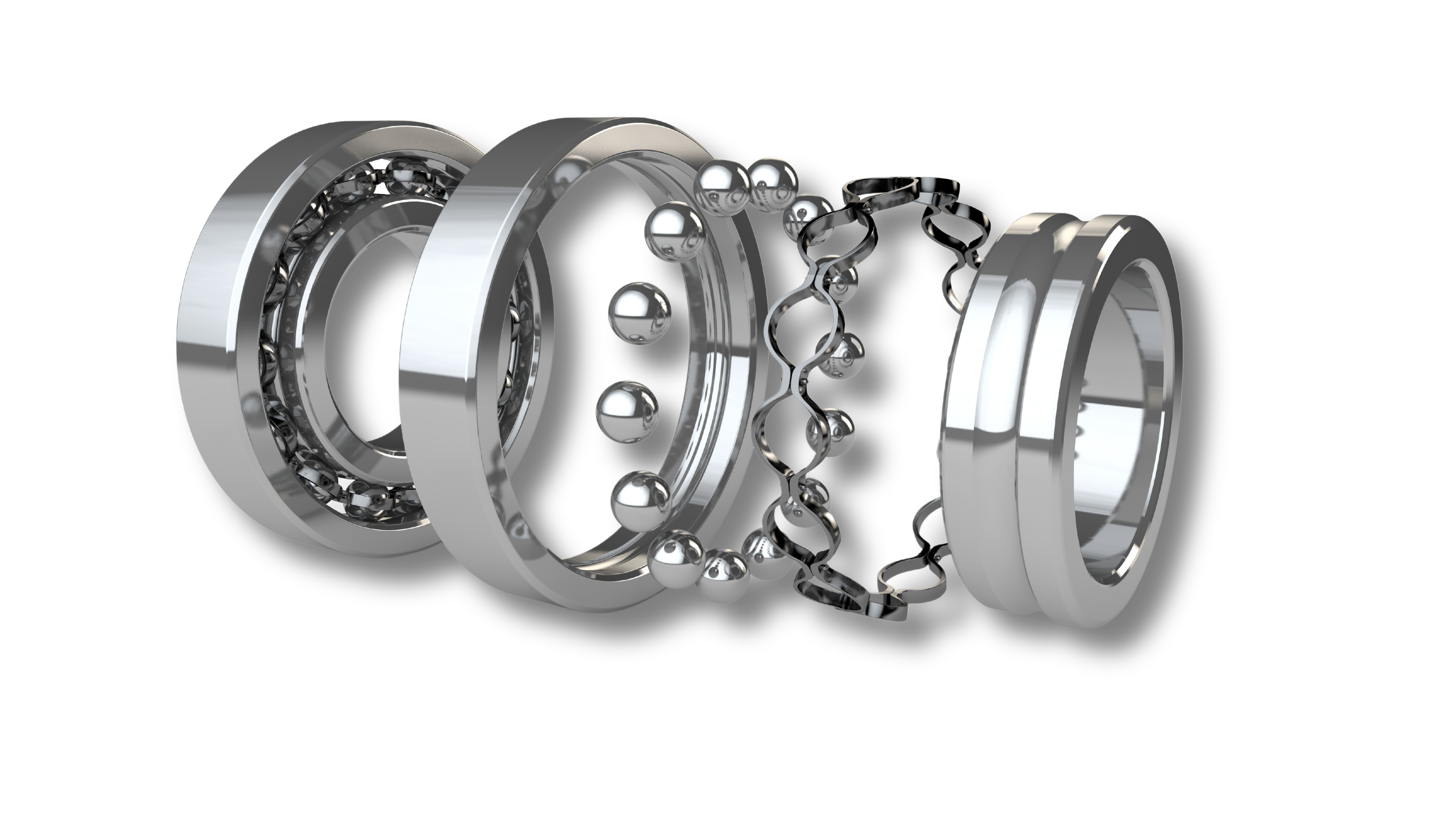 Bearing split into parts