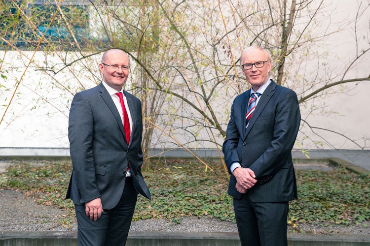 PEO_Ulrich-Nass_Marcel-Van-Helten_750x500.jpg Dr Ulrich Nass, Vice President of NSK Ltd. and CEO of NSK Europe, and Marcel Van Helten, CEO and President of Brüel & Kjær Vibro