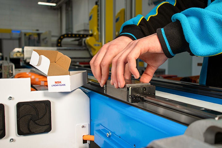 Campetella Robotic Center, NSK linear guides Campetella Robotic Center and NSK linear guides