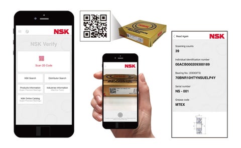 NSK Verify for Precision Bearings