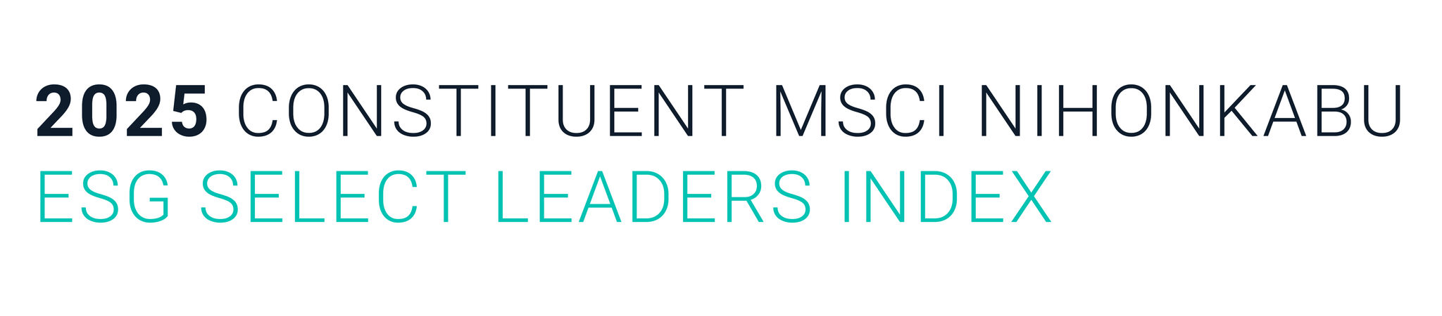 2025 CONSTITUENT MSCI NIHONKABU  ESG SELECT LEADERS INDEX