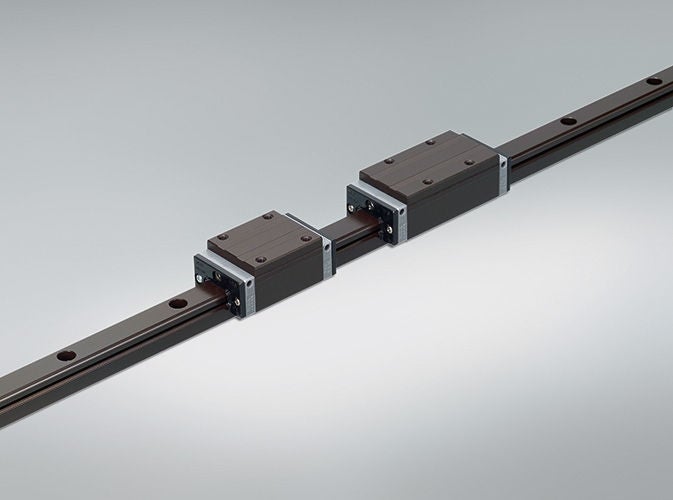 LG, Black Chrome Special coating on the NH/NS series linear guides