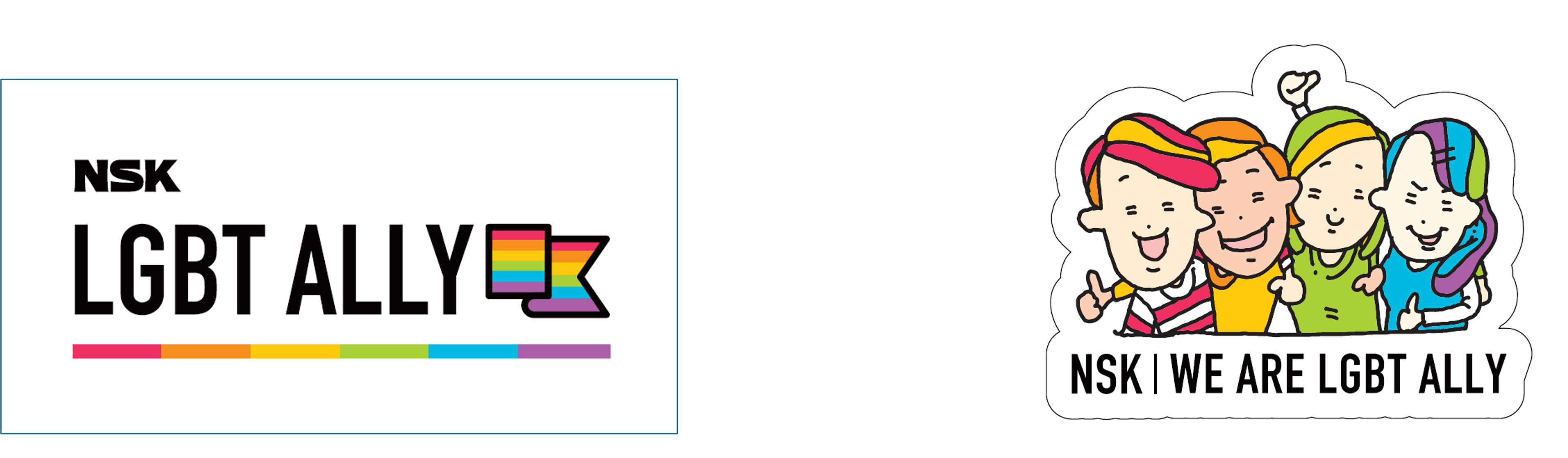 NSKオリジナルロゴ入りALLYステッカー