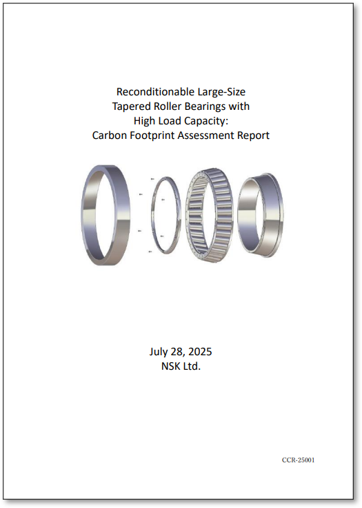 Reconditionable Large-Size Tapered Roller Bearings with High Load Capacity: Carbon Footprint Assessment Report