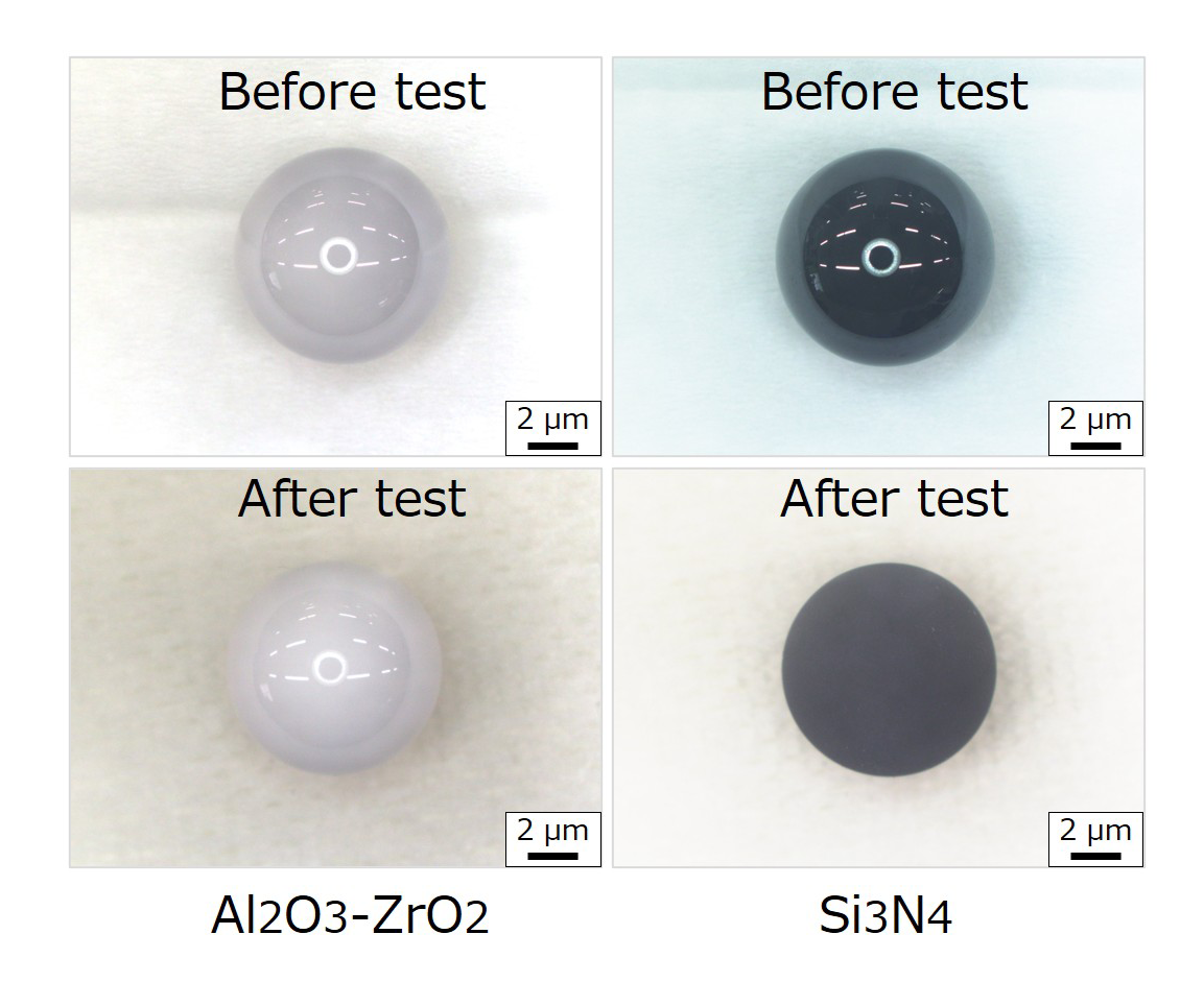 Fig.2　The result of ball condition by HF soaking test