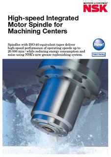 High-speed Integrated Motor Spindle for Machining Centers