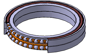 ow-Torque, Highly Rigid, Sealed Thin-Walled Angular Contact