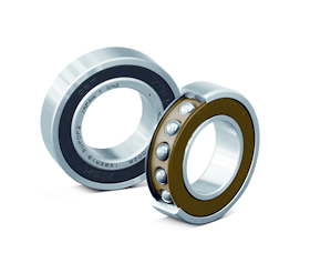 Small-Bore, High-Precision Angular Contact Ball Bearings with Seals for Machine Tool Applications