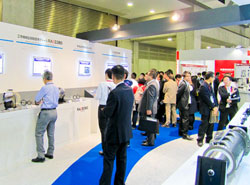 Crowds at the NSK Booth