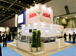 Crowds at the NSK Booth