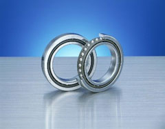 The photo shows a product from the ROBUST Series of Ultra-High-Speed Angular Contact Ball Bearings