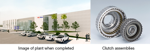 Image of plant when completed / Clutch assemblies