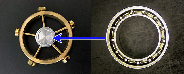 Fidget spinner developed by ISC / Bearings located in the center