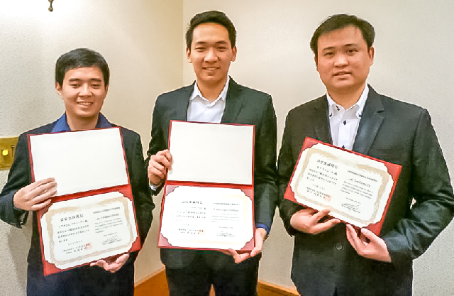 The trio selected to receive the FY2017 start scholarships