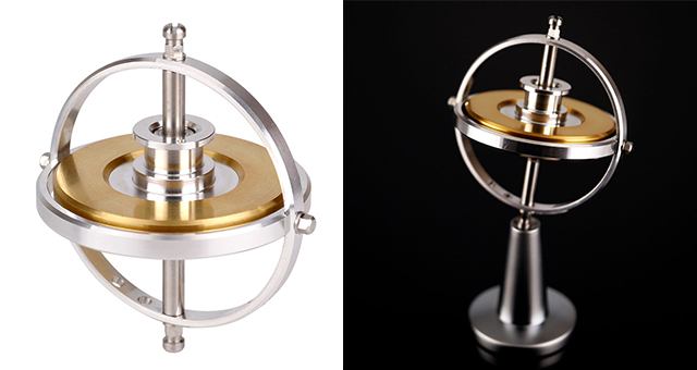 Premium gyroscope toy with precision bearing technology