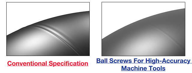 
Enlarged view of machined surface (simulated image)
