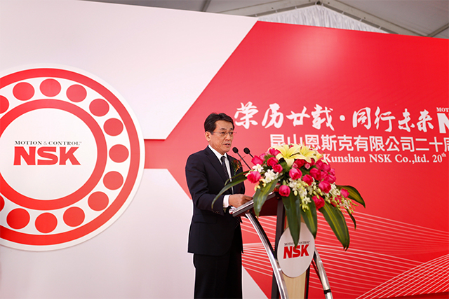 中国総代表 織戸宏昌の挨拶の様子