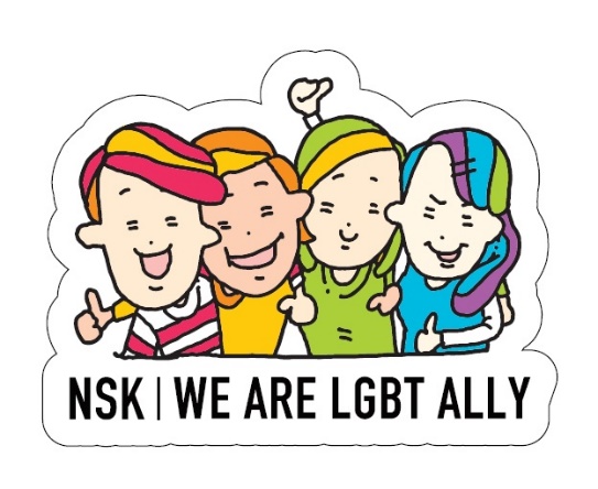 NSKオリジナルのALLYステッカー