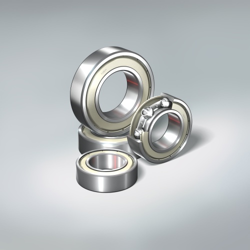 Deep Groove Ball Bearing, Shielded Pressed Steel Cage, 4Comp