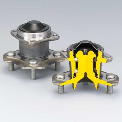 Double-Row Angular Contact Ball Bearings with Inner and Outer Mounting Flange (HUBIII for Non-Driven Wheels)