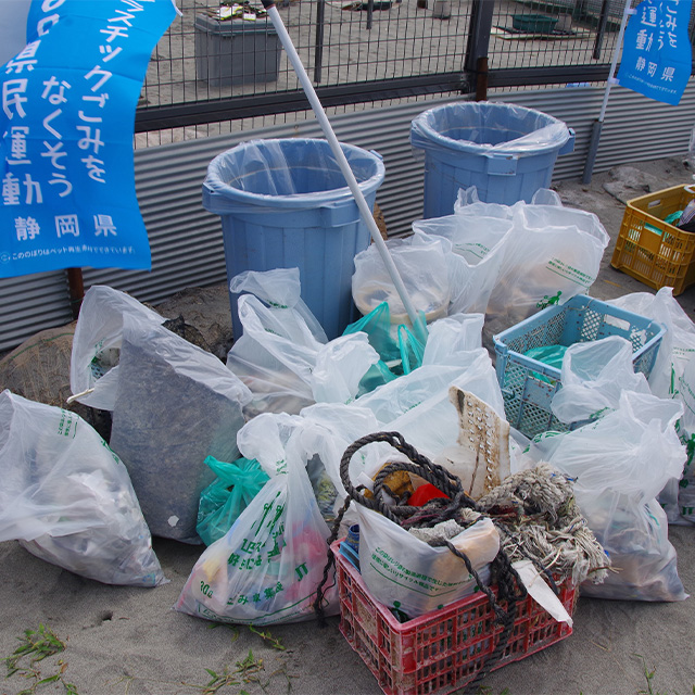 海岸の清掃、ゴミ拾い